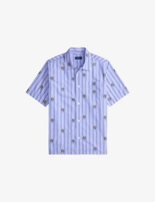 Striped Short-Sleeve Cotton Shirt by POLO RALPH LAUREN