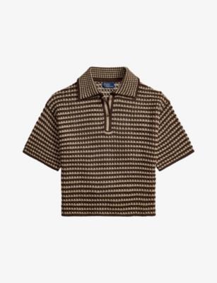 Striped Short-Sleeved Cotton-Knit Polo Shirt by POLO RALPH LAUREN