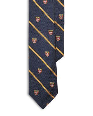 Striped Silk Narrow Repp Club Tie by POLO RALPH LAUREN