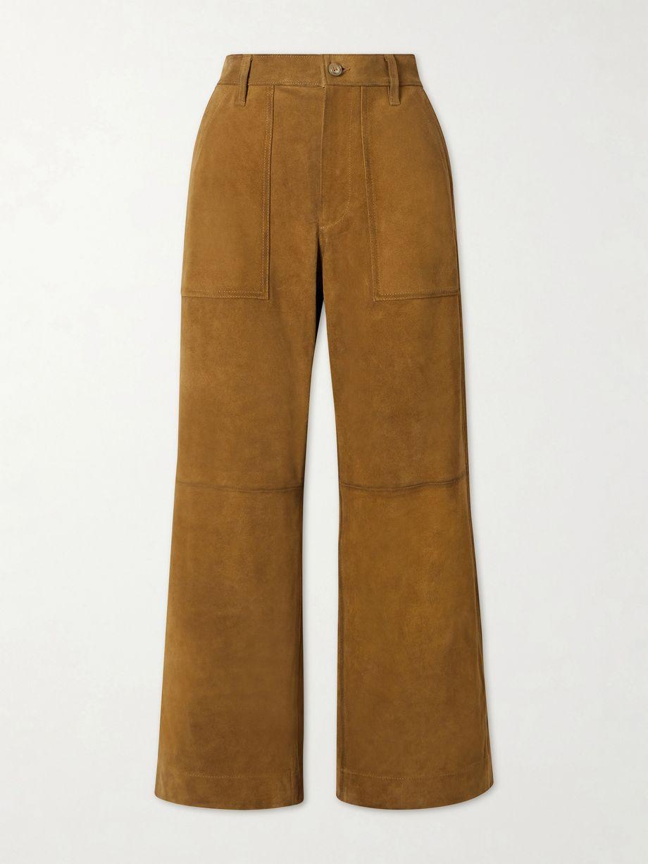 Suede straight-leg pants by POLO RALPH LAUREN