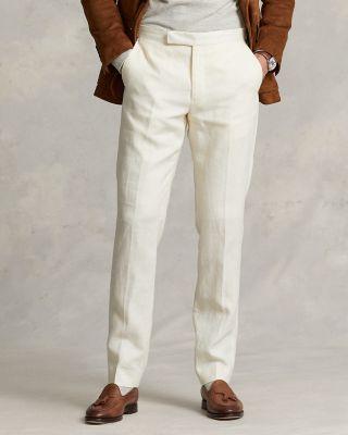 Tailored Fit Linen Trousers by POLO RALPH LAUREN