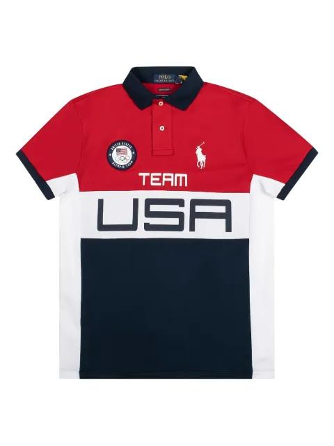 Team USA-print  polo shirt by POLO RALPH LAUREN