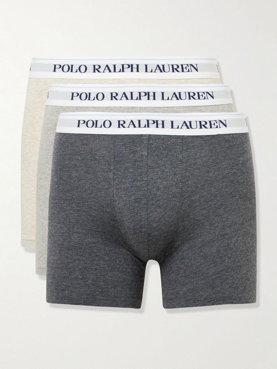 Three-Pack Stretch-Cotton Jersey Boxer Briefs by POLO RALPH LAUREN