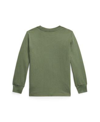 Toddler and Little Boys Cotton Jersey Long Sleeve T-Shirt by POLO RALPH LAUREN Toddler and Little Boys Cotton Jersey Long Sleeve T-Shirt by POLO RALPH LAUREN