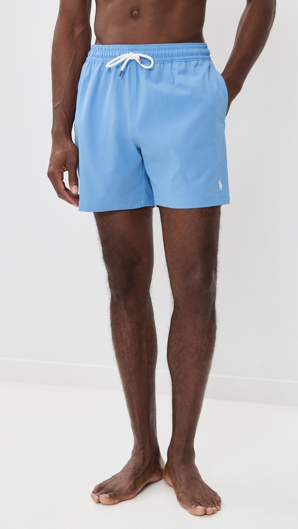 Traveler Solid Swim Trunks 6" by POLO RALPH LAUREN