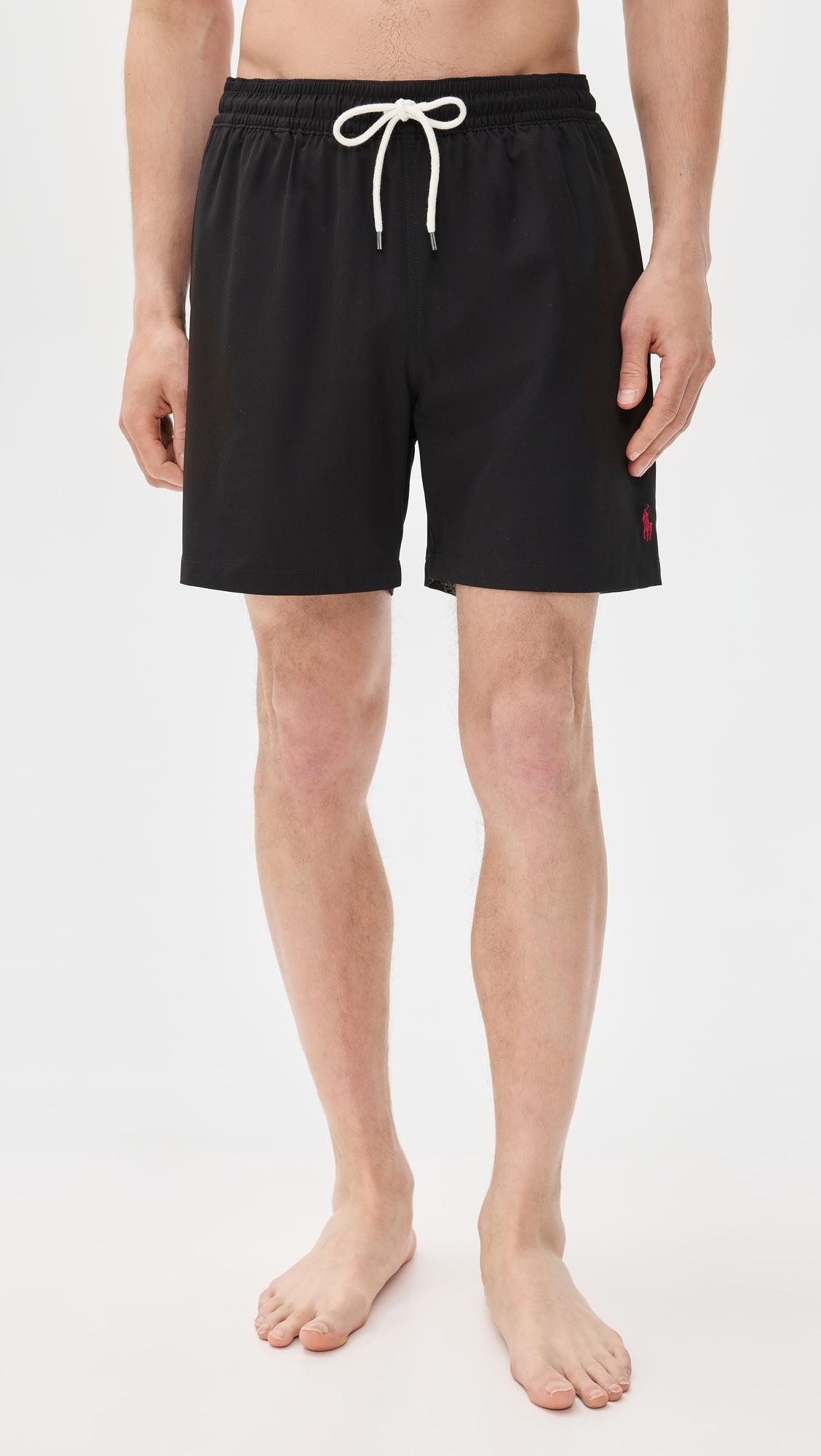 Traveler Solid Swim Trunks 6" by POLO RALPH LAUREN