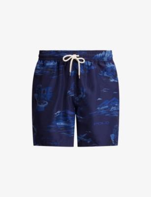 Traveller Branded-Print Swimming Trunks by POLO RALPH LAUREN