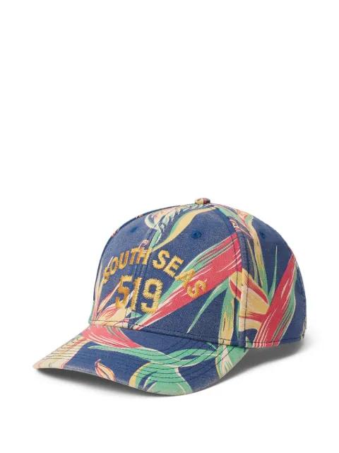 Tropical-print baseball cap by POLO RALPH LAUREN