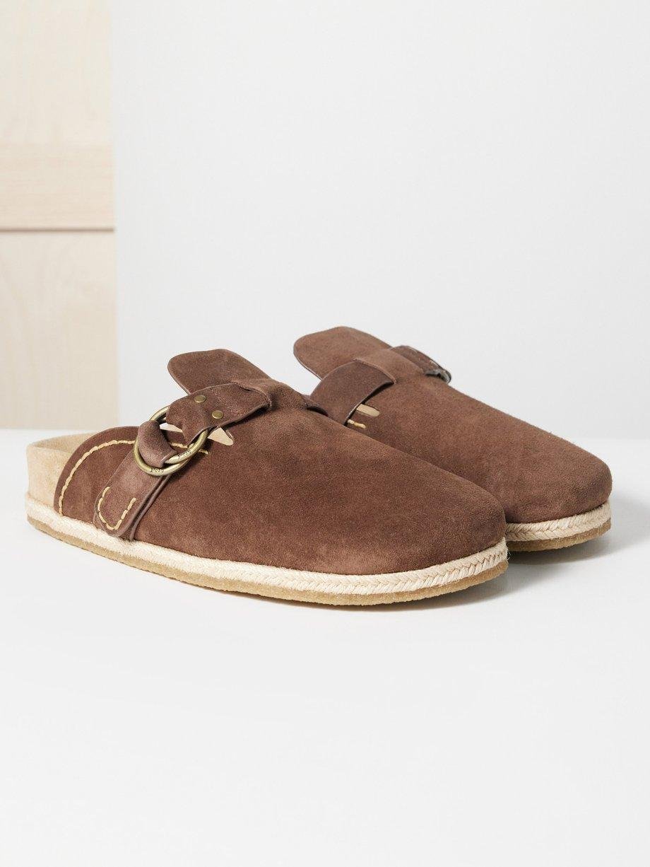 Turbach suede clogs by POLO RALPH LAUREN