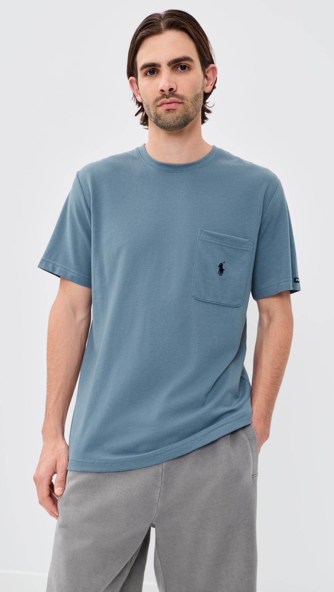 Feather Weight Mesh Pocket Crew Tee by POLO RALPH LAUREN UNDERWEAR