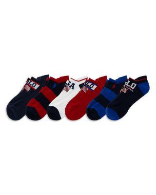 USA Stadium Low Cut Ankle Socks by POLO RALPH LAUREN
