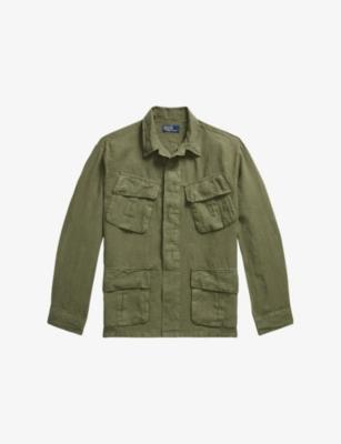Utility Flap-Pocket Linen Overshirt by POLO RALPH LAUREN