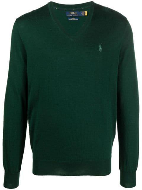 V-neck Polo Pony jumper by POLO RALPH LAUREN