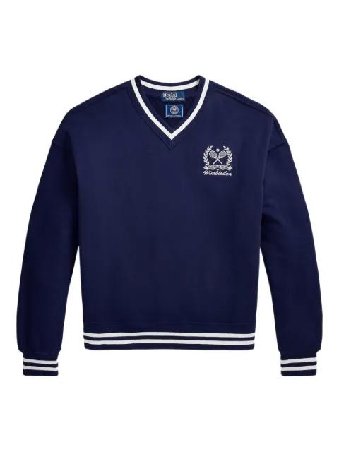 V-neck embroidered sweatshirt by POLO RALPH LAUREN