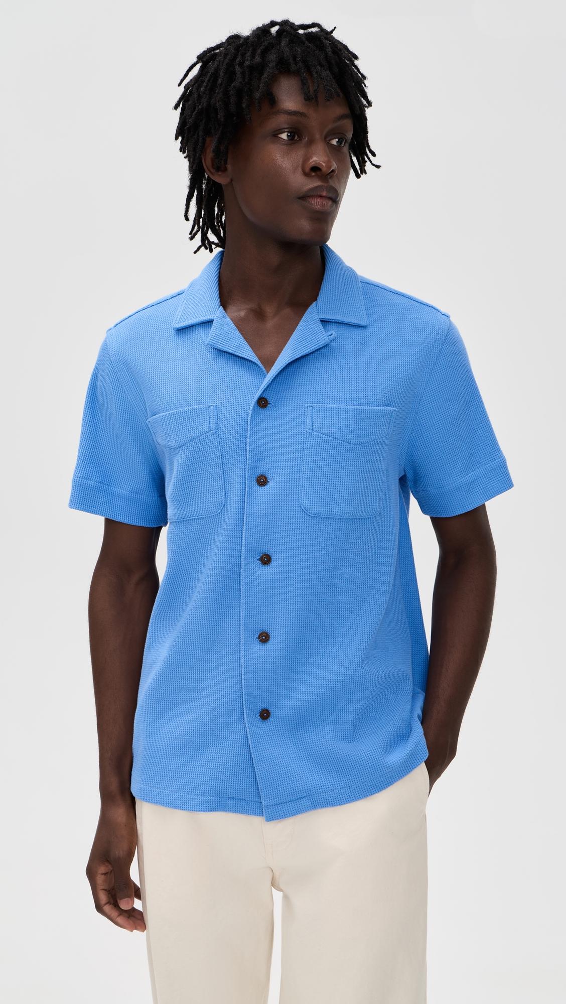 Waffle Knit Andy Camp Shirt by POLO RALPH LAUREN