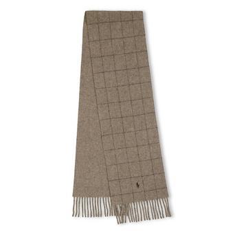 Windowpane Plaid Wool Blend Scarf by POLO RALPH LAUREN