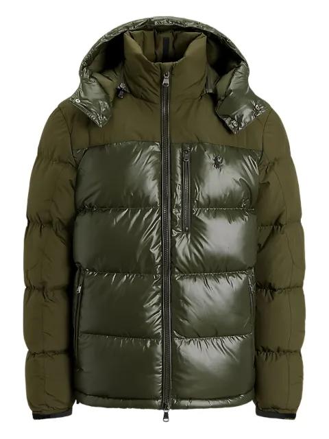 attached-hood padded jacket by POLO RALPH LAUREN