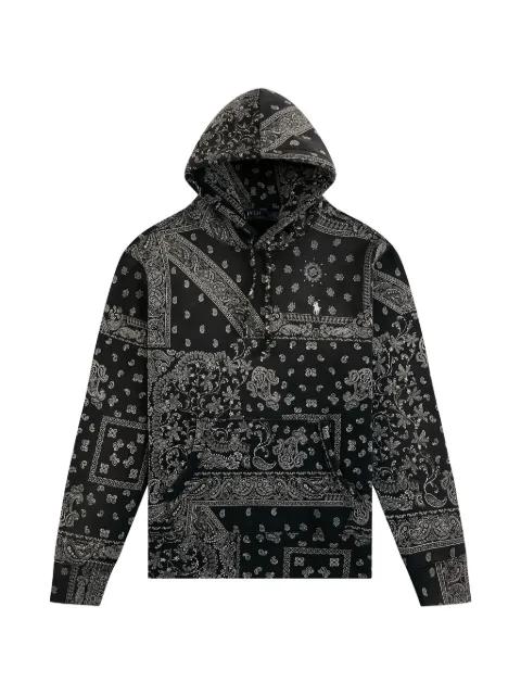 bandana-print hoodie by POLO RALPH LAUREN