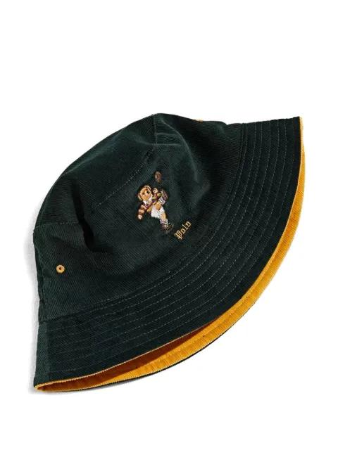 bear embroidered bucket hat by POLO RALPH LAUREN