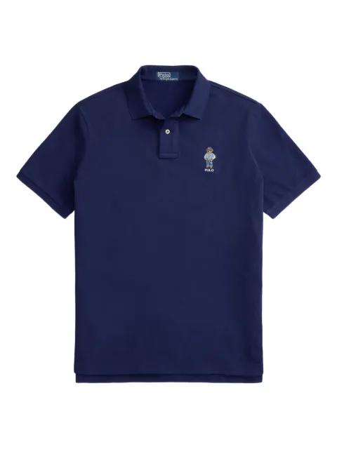bear-embroidered polo shirt by POLO RALPH LAUREN