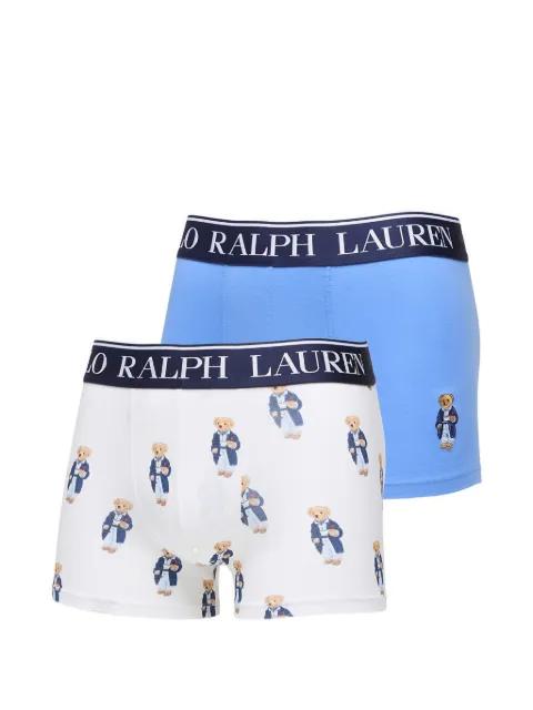 bear-motif logo-waistband trunks (set of two) by POLO RALPH LAUREN