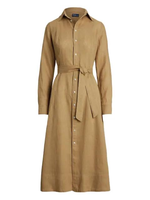 belted shirt dress by POLO RALPH LAUREN