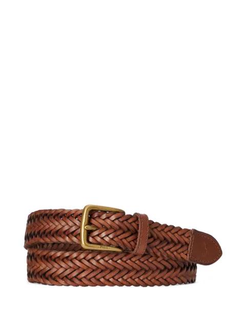 braided buckle belt by POLO RALPH LAUREN