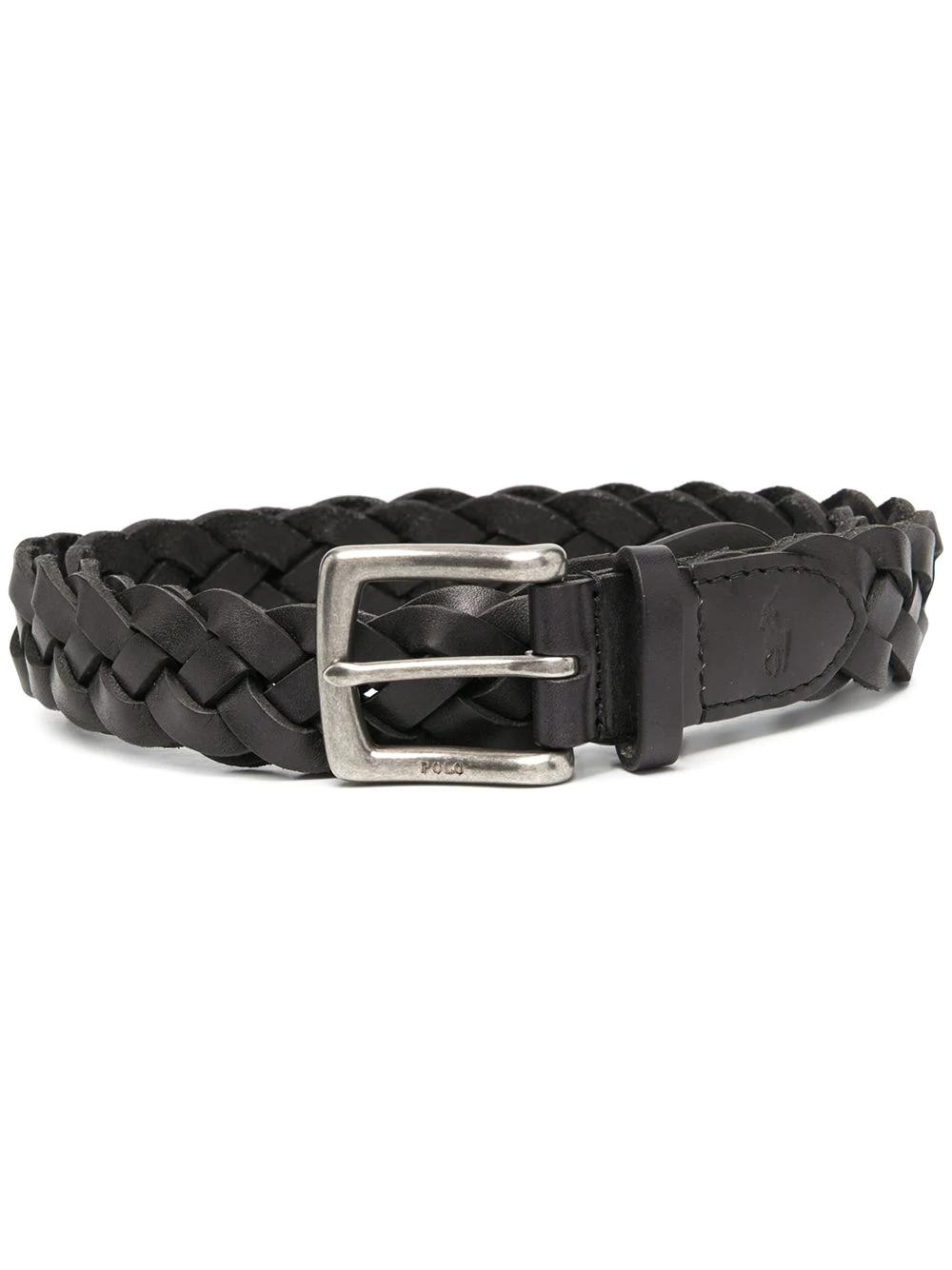 braided leather belt by POLO RALPH LAUREN
