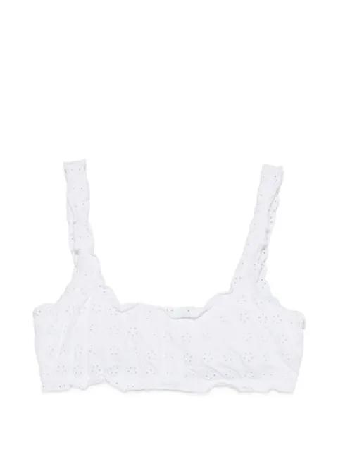 broderie anglaise bikini top by POLO RALPH LAUREN