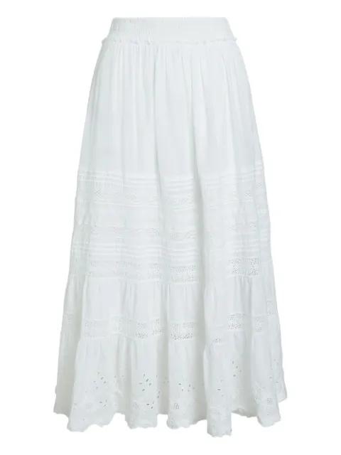 broderie-anglaise tiered skirt by POLO RALPH LAUREN