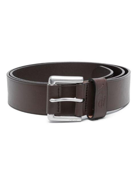 buckled leather belt by POLO RALPH LAUREN