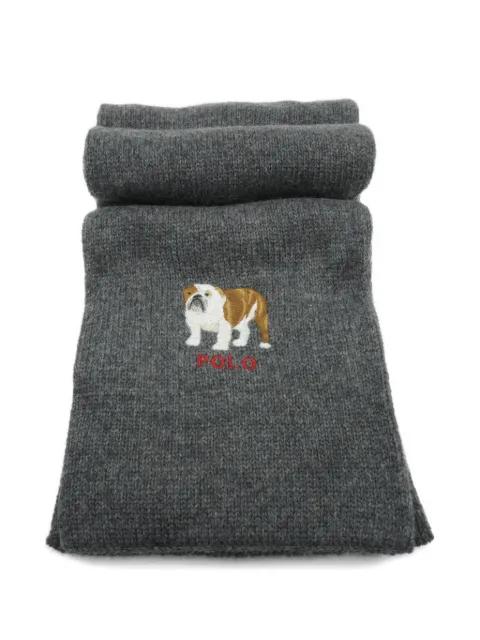 bulldog-detail scarf by POLO RALPH LAUREN