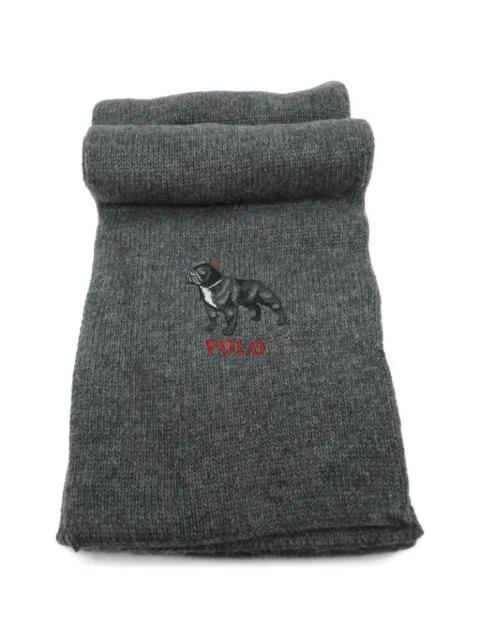 bulldog embroidered scarf by POLO RALPH LAUREN