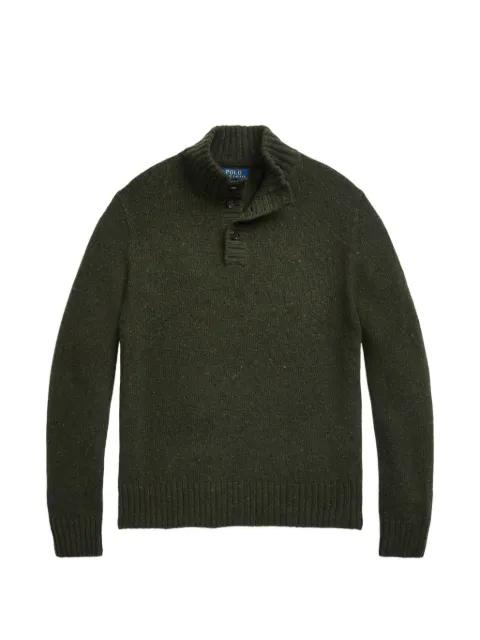 button mock-neck sweater by POLO RALPH LAUREN