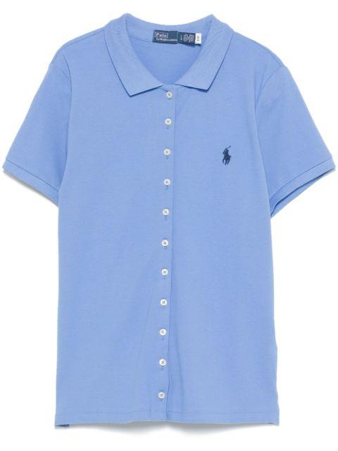 buttoned-placket polo shirt by POLO RALPH LAUREN