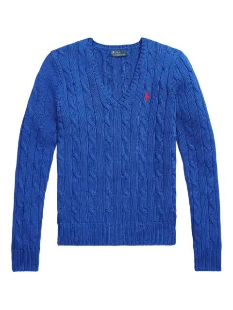 cable-knit V-neck sweater by POLO RALPH LAUREN