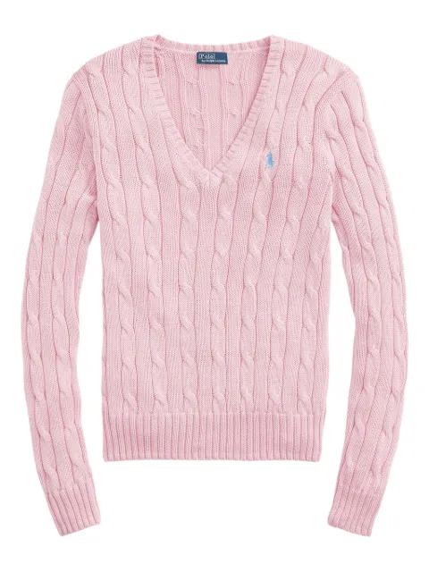 cable-knit V-neck sweater by POLO RALPH LAUREN