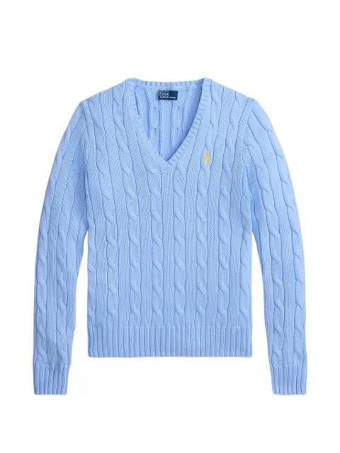 cable-knit V-neck sweater by POLO RALPH LAUREN