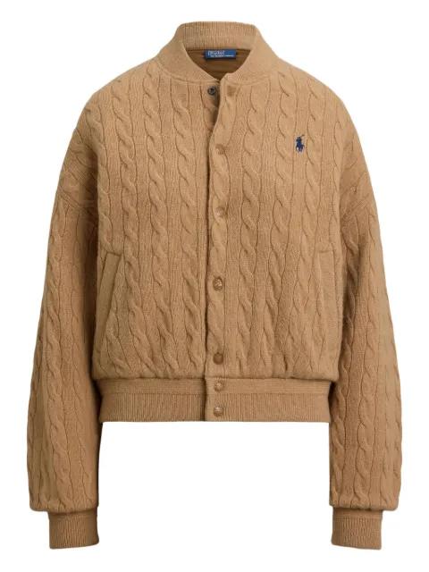 cable-knit bomber jacket by POLO RALPH LAUREN