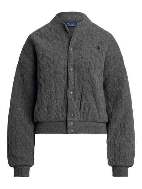 cable-knit bomber jacket by POLO RALPH LAUREN