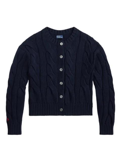 cable-knit button-up cardigan by POLO RALPH LAUREN