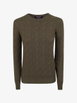 cable-knit cashmere crewneck jumper by POLO RALPH LAUREN