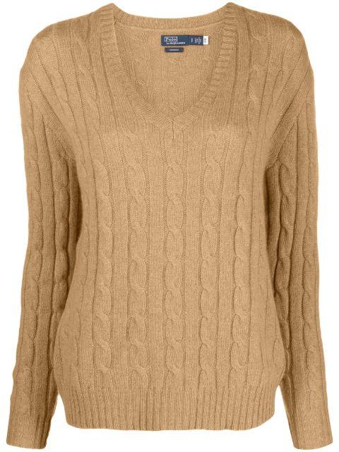 cable-knit cashmere jumper by POLO RALPH LAUREN