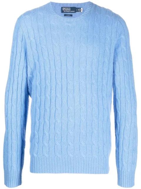 cable-knit cashmere jumper by POLO RALPH LAUREN