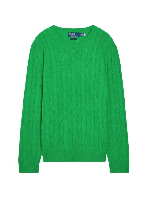 cable-knit cashmere sweater by POLO RALPH LAUREN