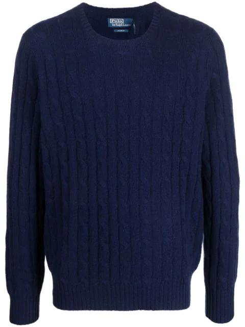 cable-knit cashmere sweater by POLO RALPH LAUREN