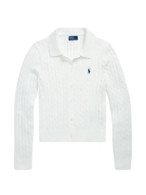 cable-knit collared cardigan by POLO RALPH LAUREN
