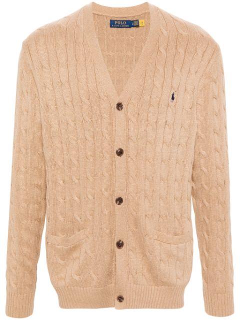 cable-knit cotton cardigan by POLO RALPH LAUREN