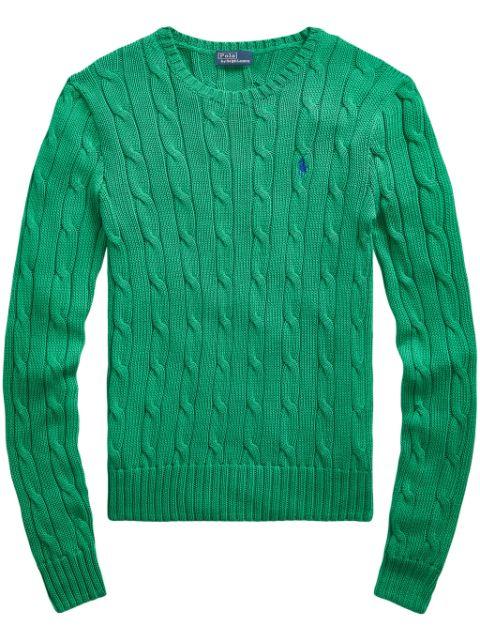 cable-knit cotton sweatshirt by POLO RALPH LAUREN