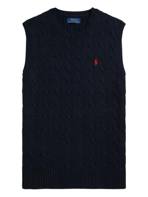 cable-knit cotton vest by POLO RALPH LAUREN